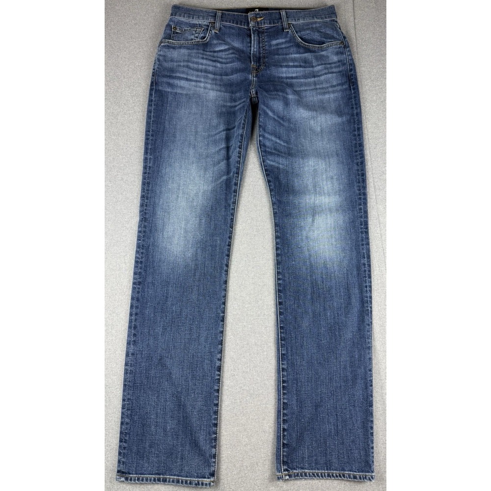 7 For All Mankind Mens Jeans 34 Standard Luxe Performance Stretch Blue Denim